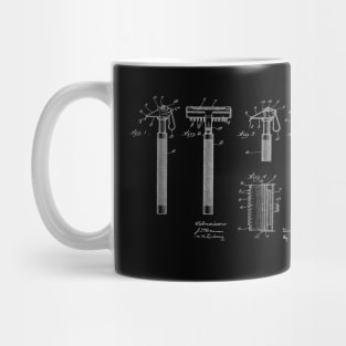 Safety Razor Vintage Patent Drawing Mug